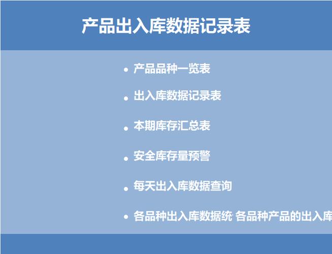 产品出入库excel管理系统_excel表格_仓储购销_小q办公